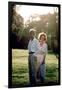 Out of Africa by Sydney Pollack with Robert Redford and Meryl Streep, 1985 (photo)-null-Framed Photo