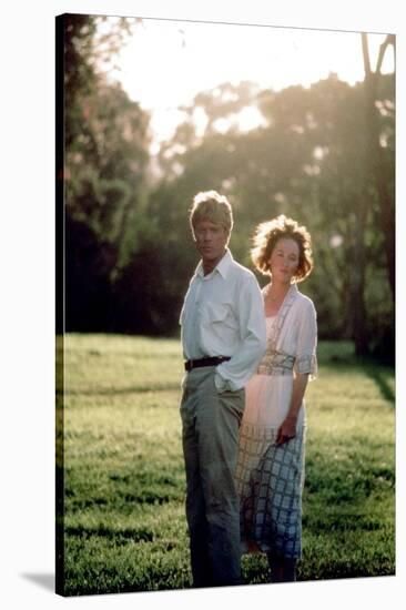 Out of Africa by Sydney Pollack with Robert Redford and Meryl Streep, 1985 (photo)-null-Stretched Canvas