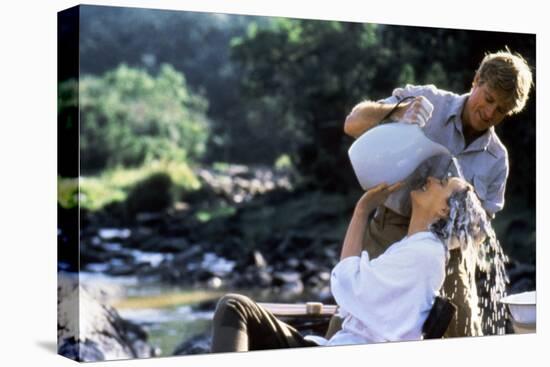 Out of Africa by Sydney Pollack with Robert Redford and Meryl Streep, 1985 (photo)-null-Stretched Canvas