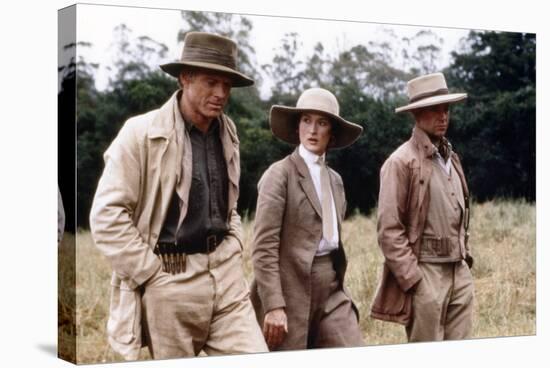 Out of Africa by Sydney Pollack with Robert Redford, Meryl Streep and klaus-Maria Brandauer, 1985 (-null-Stretched Canvas