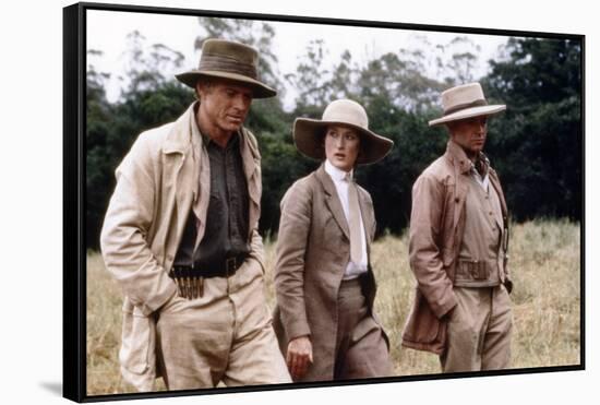 Out of Africa by Sydney Pollack with Robert Redford, Meryl Streep and klaus-Maria Brandauer, 1985 (-null-Framed Stretched Canvas