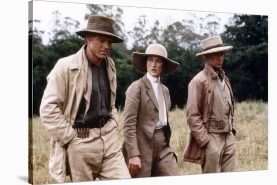 Out of Africa by Sydney Pollack with Robert Redford, Meryl Streep and klaus-Maria Brandauer, 1985 (-null-Stretched Canvas