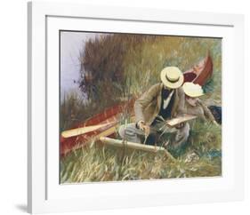 Out of Doors Study-John Singer Sargent-Framed Art Print