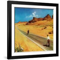 "Out of Gas," September 2, 1961-George Hughes-Framed Giclee Print