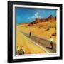 "Out of Gas," September 2, 1961-George Hughes-Framed Giclee Print