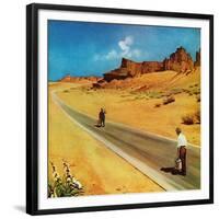 "Out of Gas," September 2, 1961-George Hughes-Framed Giclee Print