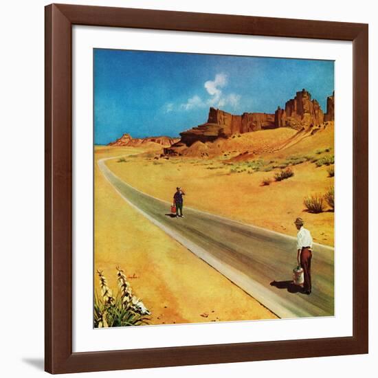 "Out of Gas," September 2, 1961-George Hughes-Framed Giclee Print