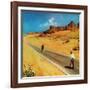 "Out of Gas," September 2, 1961-George Hughes-Framed Giclee Print