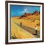 "Out of Gas," September 2, 1961-George Hughes-Framed Giclee Print