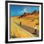 "Out of Gas," September 2, 1961-George Hughes-Framed Giclee Print