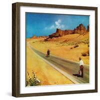 "Out of Gas," September 2, 1961-George Hughes-Framed Giclee Print