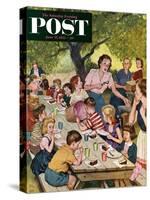 "Out of Ice Cream" Saturday Evening Post Cover, June 27, 1953-Amos Sewell-Stretched Canvas