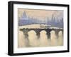 Out of My London Window: Dome and Spires and Chimneys, Mist and Smoke-Joseph Pennell-Framed Giclee Print