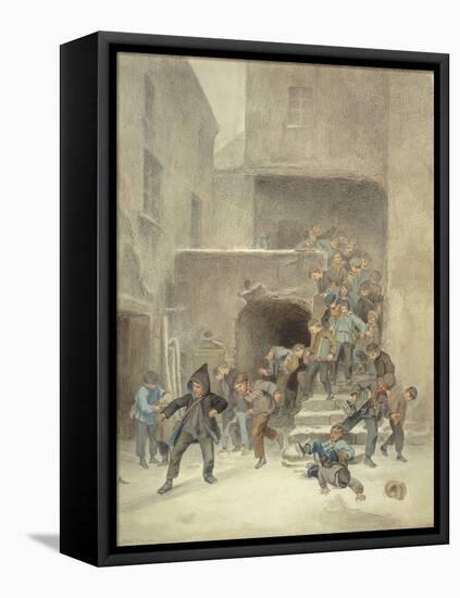 Out of School, 19Th Century-Pierre Edouard Frere-Framed Stretched Canvas
