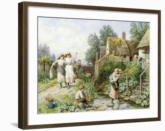 Out of School-Myles Birket Foster-Framed Giclee Print