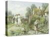 Out of School-Myles Birket Foster-Stretched Canvas
