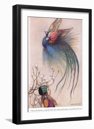 Out of the Fire Flew a Beautiful Bird-Warwick Goble-Framed Giclee Print