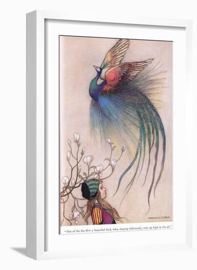 Out of the Fire Flew a Beautiful Bird-Warwick Goble-Framed Giclee Print