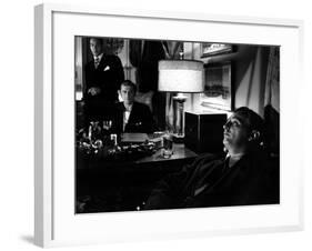 Out Of The Past, Paul Valentine, Kirk Douglas, Robert Mitchum, 1947-null-Framed Photo