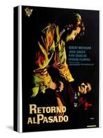 Out of the Past, Spanish Movie Poster, 1947-null-Stretched Canvas