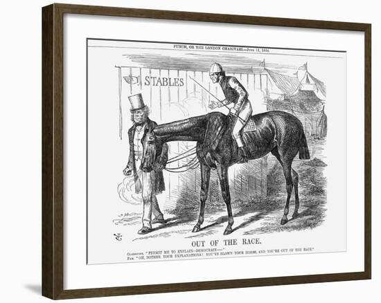 Out of the Race, 1864-John Tenniel-Framed Giclee Print