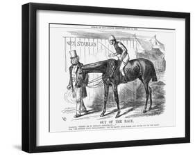 Out of the Race, 1864-John Tenniel-Framed Giclee Print