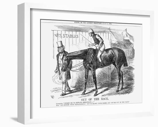 Out of the Race, 1864-John Tenniel-Framed Giclee Print