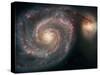 Out of This Whirl: the Whirlpool Galaxy M51 and Companion Galaxy Space Photo Art Poster Print-null-Stretched Canvas