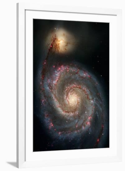 Out of This Whirl: the Whirlpool Galaxy M51 and Companion Galaxy Space-null-Framed Photo