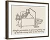 Out of Wrong Side of Bed-William Heath Robinson-Framed Art Print