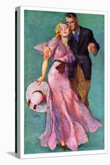 "Out on a Date,"July 14, 1934-John LaGatta-Stretched Canvas