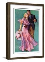 "Out on a Date,"July 14, 1934-John LaGatta-Framed Giclee Print