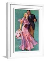 "Out on a Date,"July 14, 1934-John LaGatta-Framed Giclee Print