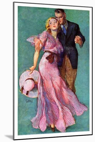 "Out on a Date,"July 14, 1934-John LaGatta-Mounted Giclee Print