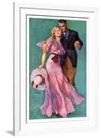 "Out on a Date,"July 14, 1934-John LaGatta-Framed Giclee Print