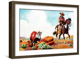 Out on the Range - Jack and Jill, March 1942-Manning de V. Lee-Framed Giclee Print