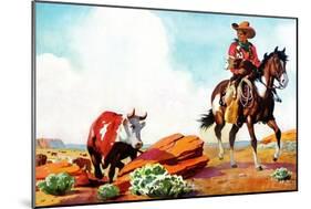 Out on the Range - Jack and Jill, March 1942-Manning de V. Lee-Mounted Giclee Print