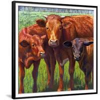 Out Standing in her Field-Rita Kirkman-Framed Art Print