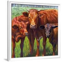 Out Standing in her Field-Rita Kirkman-Framed Art Print