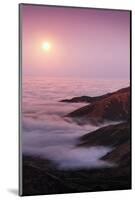 Out There Harvest Moon Light Glow & Pacfic Ocean Fog Marin Headlands-Vincent James-Mounted Photographic Print