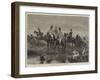 Out with the Staghounds, Capture of the Deer-Richard Caton Woodville II-Framed Giclee Print