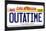 OUTATIME License Plate Movie-null-Framed Art Print