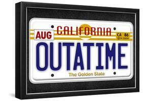 OUTATIME License Plate-null-Framed Poster