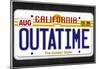 OUTATIME License Plate-null-Mounted Poster