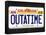 OUTATIME License Plate-null-Framed Stretched Canvas