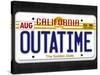 OUTATIME License Plate-null-Stretched Canvas