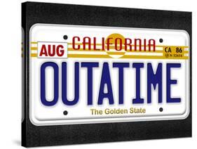 OUTATIME License Plate-null-Stretched Canvas