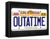 OUTATIME License Plate-null-Framed Stretched Canvas