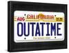 OUTATIME License Plate-null-Framed Poster