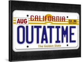 OUTATIME License Plate-null-Framed Poster